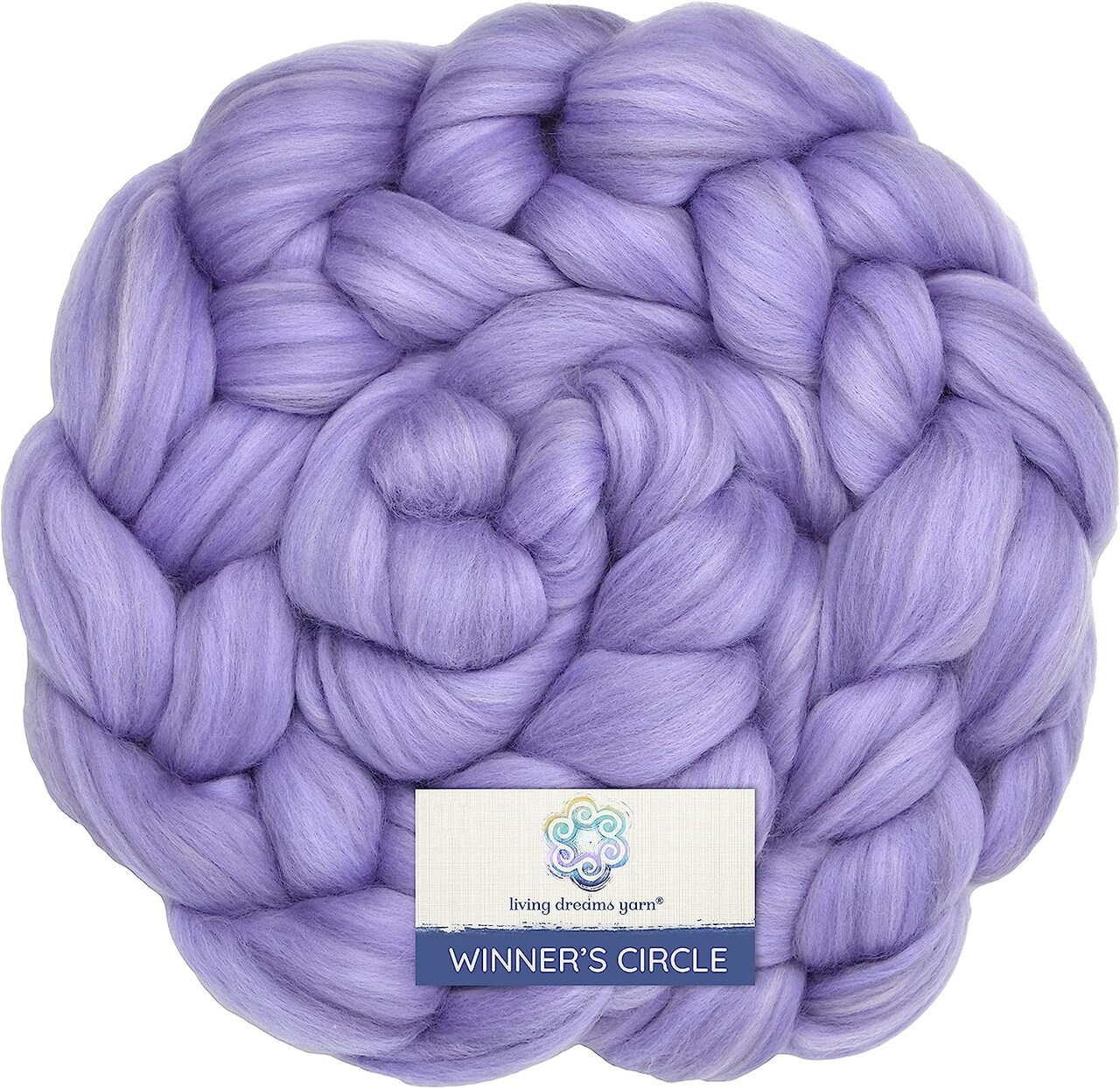 100% Superfine Merino Fiber: Winner's Circle. Soft Combed Top Roving Color Blend for Spinning, Felting, Weaving